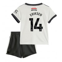 Camiseta Manchester United Christian Eriksen #14 Tercera Equipación Replica 2024-25 para niños mangas cortas (+ Pantalones cortos)